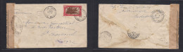 FRC - Madagascar. 1945 (10 May) Karianga - France, Loire Via Arafangana - Vonaozo - Tananarive. Single 1,50fr Fkd Censor - Sonstige & Ohne Zuordnung