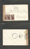 FRC - Madagascar. 1944 (1 June) France Libre. Majunga - Tananarive. Internal Fkd French Censor Label Envelope. Fine Used - Sonstige & Ohne Zuordnung