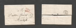 FRENCH LEVANT. 1864 (5 May) Constantinople - France, Marseille (12 May) EL With Text, Red Paquebots De La Mediterranee,  - Andere & Zonder Classificatie