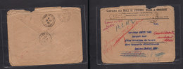 FRENCH LEVANT. 1940 (4 Jan) France, Pas De Calais - Levant, Postes Aux Armes (24 Jan 40) FM Env + Special Cancel "Format - Other & Unclassified