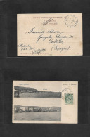 FRENCH LEVANT. 1911 (2 Dec) Kerasunde, Samsoun - Spain, Castellon De La Plana. Fkd Photo Ppc, French Post Office To Smal - Other & Unclassified