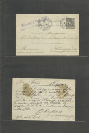 FRENCH LEVANT. 1906 (8 Dec) Constantinople - Sarajevo, Bosnia (11 Dec) French 10c Sage Stat Card. Fine Used + Arrival Co - Otros & Sin Clasificación