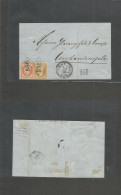 FRENCH LEVANT. 1865 (28 Sept) Amasya, North Turkey Mountains (3 Days) To Samsoun (1 Oct) EL Used To Constantinople (4 Oc - Andere & Zonder Classificatie