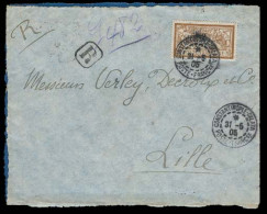 FRENCH LEVANT. 1905. Constantinople - Lille / France. Registr Fkd 2 Piaster Ovptd Stamp. - Altri & Non Classificati