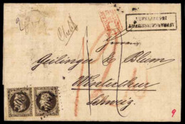 FRENCH LEVANT. SYRIA. 1870. Salonich To Winterthur (Switzerland). E. Franked With France 30c  Deep Brown Empire Perf., C - Other & Unclassified