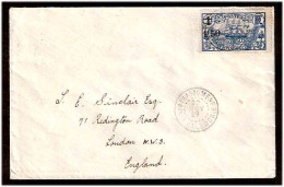 FRENCH COLONIES. 1927. New Caledonia. Paagoumene - UK. Frd Env. Nice Cds Town Cancel. - Sonstige & Ohne Zuordnung