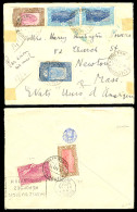 FRENCH COLONIES. 1937. SOMALIA. Djibouti - USA. Multifrkd Env / Airmail. - Andere & Zonder Classificatie