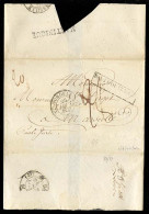 FRENCH COLONIES. MARTINIQUE. 1832 (July 14). Cover From St. Pierre To Marseille With Fine Strike Of MARTINIQUE Straight  - Altri & Non Classificati