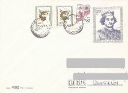 Poland Envelope Used Ck 87.13 S.1990 II N: Set Of Kings Boleslaw II Szczodry (postal Circulation Lubin) - Stamped Stationery