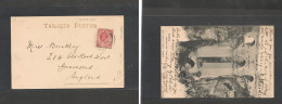 GIBRALTAR. Gibraltar Cover - 1908 GPO To Gravesend, UK, Fkd Pcard Ronda Tajo - Gibraltar