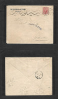 GIBRALTAR. 1916 (4 Feb) Madrid - Gibraltar. Perforado BHA. Franqueo Local 10 Cts Con Llegada Marca Oval En Violeta "GIBR - Gibraltar