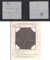 GIBRALTAR. 1862 (July 1) GPO - Portugal, Porto (12 July) EL Via BPO Letter A In Black (xxx) Superb Strike Via Spain - Sa - Gibraltar