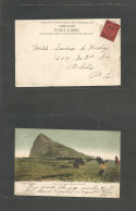 GIBRALTAR. 1906 (20 Sept) GPO - USA, PA Philadelphia "The Rock From Neutral Ground" (Todays Airport) Fkd View Ppc. Fine. - Gibraltar