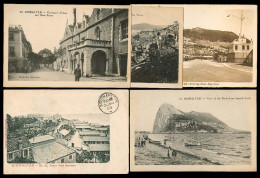 GIBRALTAR. C.1903-10's. 5 Early Diff View Post Cards. One Is Circulated. - Gibraltar