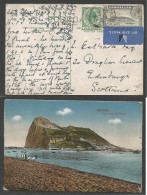 GIBRALTAR. 1936 (30 Apr) GPO - Scotland, Edinburgh. Air Fkd Ppc. Fine Early Rate. - Gibraltar