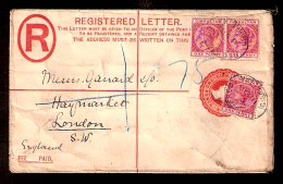 GIBRALTAR. 1913 (6 May). Puerto Mont - Valdivia. Env Fkd 1c X 15 Fiscal Provisional, Tied On Front And Reverse. VF. - Gibraltar