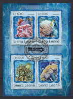 Sierra Leone 2016 Animaux Coraux (386) Yvert N° 6553 à 6556 Oblitérés Used - Sierra Leone (1961-...)