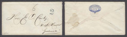 GUATEMALA. 1880 (July). NY / USA - Guatemala. Stampless Unfkd Mail To A US Goverment Officer, Untaxed At Origin With 2 R - Guatemala