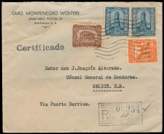 GUATEMALA. 1914. Guatemala - Belice (British). Registered Fkd Env. + Arrival Cds. - Guatemala