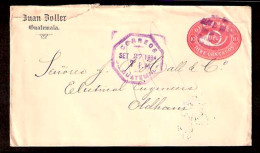 GUATEMALA. 1894. Guat - UK. Private Print Stat Env. - Guatemala