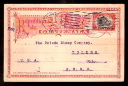 GUATEMALA. 1913. Guat - USA. Stat Card + Adtl. Fine. - Guatemala