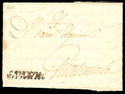 GUATEMALA. 1815 (24 July). San Vicente To Guatemala. EL With "S.Vicente" (xx/xxx). V.scarce Complete Document With Conta - Guatemala