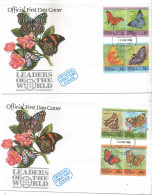 Tuvalu Vaitupu,1985 - 2 FDC's - Butterflies