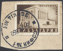 BULGARIA 1950 - Yvert A59° (su Frammento) - Dimitrov | - Posta Aerea