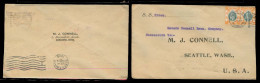 HONG KONG. 1908. HK - USA. Via Hawaii (4 Dec), Seattle (13 Dec). Fkd Env Cancelled At Honolulu In Transit. SS Korea. VF. - Other & Unclassified