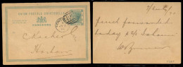 HONG KONG. 1890 (7 July). HK - Hoihow / China. 1c HK Stat Card / B-62 + Cds. VF + Scarce Early Usage. - Other & Unclassified