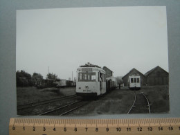 Photo Cliché J. BAZIN - Quevaucamps - Dépôt - Tram - Tramway - Ligne FRASNES - Belöil