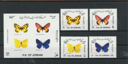 Jordanien 1510-1513, Block 70 Postfrisch Schmetterlinge #GK045 - Jordanien