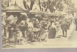 C.P.  MARSEILLE - COURS SAINT LOUIS - LES BOUQUETIERES - EN 1900 - REPRODUCTION - EUREDIS - - Petits Métiers