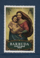 Barbuda, **, Yv 38, Mi 38, SG 38, "Madone" Chapelle Sixtine, Raphaël, 1513-14, - Madonnas