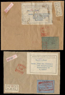 INDOCHINA. C.1973. Hanoi - W. Germany. 2 Registr Package Fronts Red Special Cachet + 2 Diff. Postal Customs Origin Label - Autres - Asie