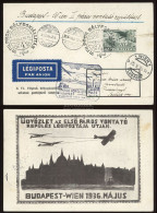 1936. MÁTYÁSFÖLD 1936. FILPROK Dekoratív Alk. Légi Levlap  Bécs > Pusztatényő - Covers & Documents