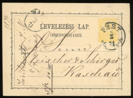 PEST 1871.03.08. Igen Korai 2Kr-os Díjjegyes Levlap - Lettres & Documents