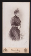 BUDAPEST 1899. Strelisky : Hölgy, Szép Cabinet Fotó - Antiche (ante 1900)