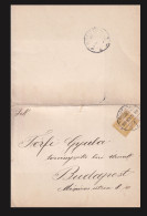 KOMÁROM 1900. Gyászjelentés Budapestre, Dr Kesztler Ede, Színész, Rendező - Cartas & Documentos