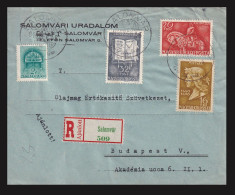 SALOMVÁR 1940. Szép Ajánlott Levél Budapestre - Cartas & Documentos