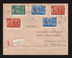 ESZTERGOM 1943.  Szép Ajánlott Levél Kolozsvárra - Lettres & Documents