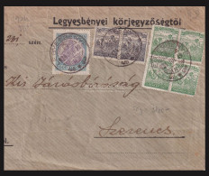 I. INFLÁCIÓ LEGYESBÉNYE 1924. Levél Szerencsre Küldve - Cartas & Documentos