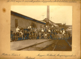 RÁKOSPALOTA 1931. " Az Olajgyárban Eltöltött Délután Emlékére" érdekes Fotó , Képméret 23*17 Cm - Oud (voor 1900)