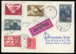 1942. 6db Különféle 20f-es, Helyi Expressz Képeslapon! (Visnyovszki Gyűjteményből) - Storia Postale