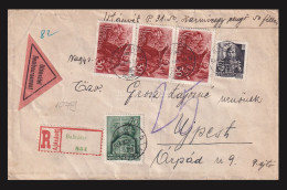 BALKÁNY 1944. Utánvétes Ajánlott Levél Újpestre - Storia Postale