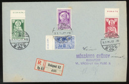 BUDAPEST 1931. Szent Imre Sor , Helyi Ajánlott Levélen - Storia Postale