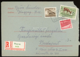 HUGYAG 1953. Ajánlott Levél, Fiókposta Bélyegzéssel - Lettres & Documents