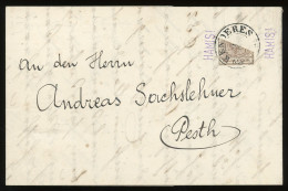 KENDERES 1857. 6Kr Felezés, Hamisítás! , "Hamis" Bélyegzéssel ( Visnyovszki, Hamisítás Gyűjtemény) - Covers & Documents
