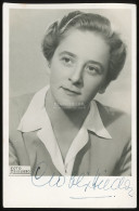 SZÍNÉSZNŐ Gobbi Hilda, Aláírt Fotós Képeslap ,1940. Ca. Fotó : Heidelberg - Ungheria