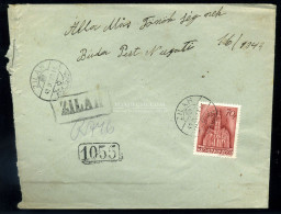 ZILAH 1943. Ajánlott Levél Budapestre Küldve , Pályaudvari Bélyegzéssel, Szükség Bélyegzéssel - Covers & Documents